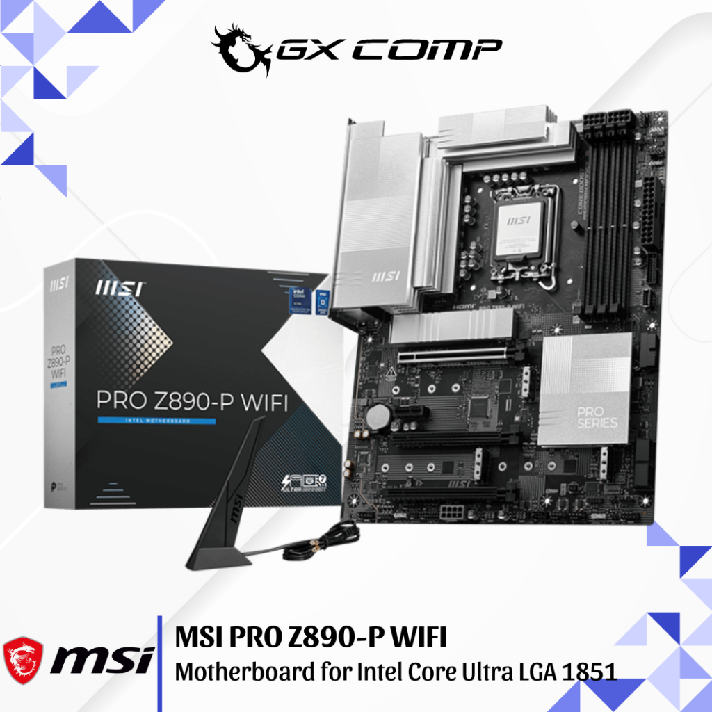 Motherboard MSI PRO Z890-P WIFI Mobo for Intel Core Ultra LGA 1851 ATX