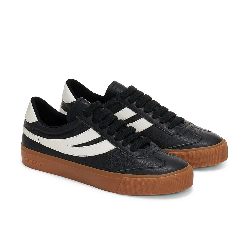 Sepatu Sneaker Pria Superga 4834 Club S Swallow Black-Gum