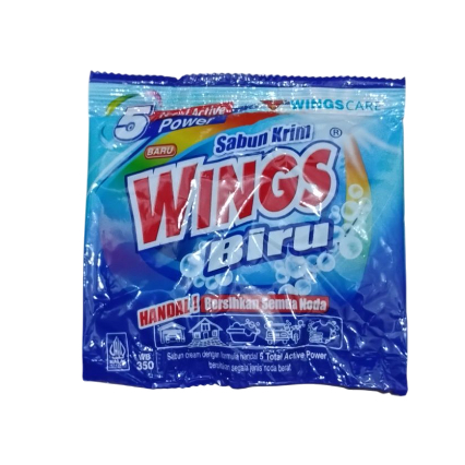 Sabun Colek Sachet Wings Biru WB350 67gr
