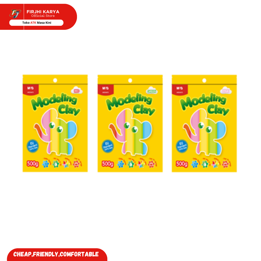 

M&G Modeling Clay Single color 500g OPP Bag Package