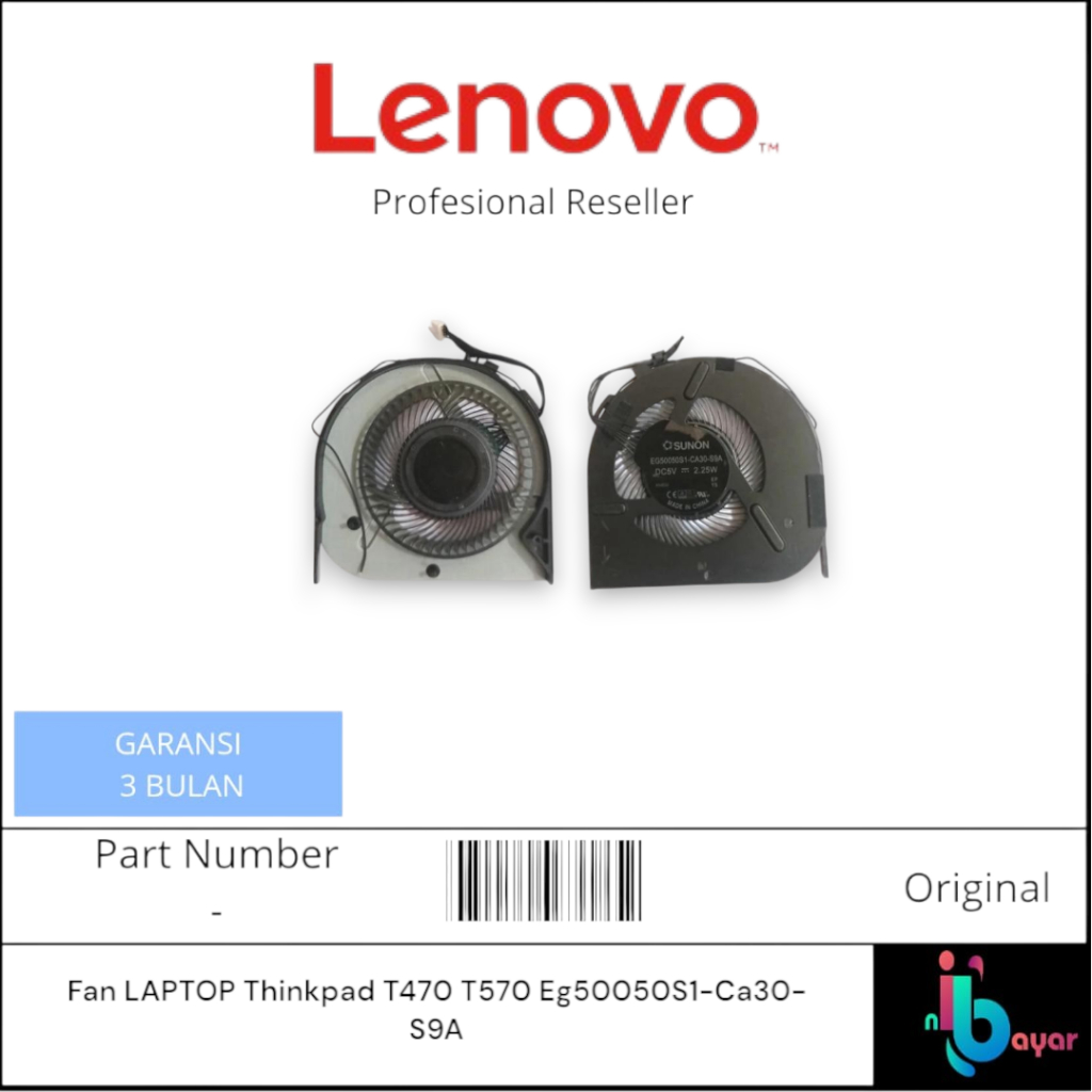 FAN LAPTOP LENOVO Thinkpad T470 T570 Eg50050S1-Ca30-S9A