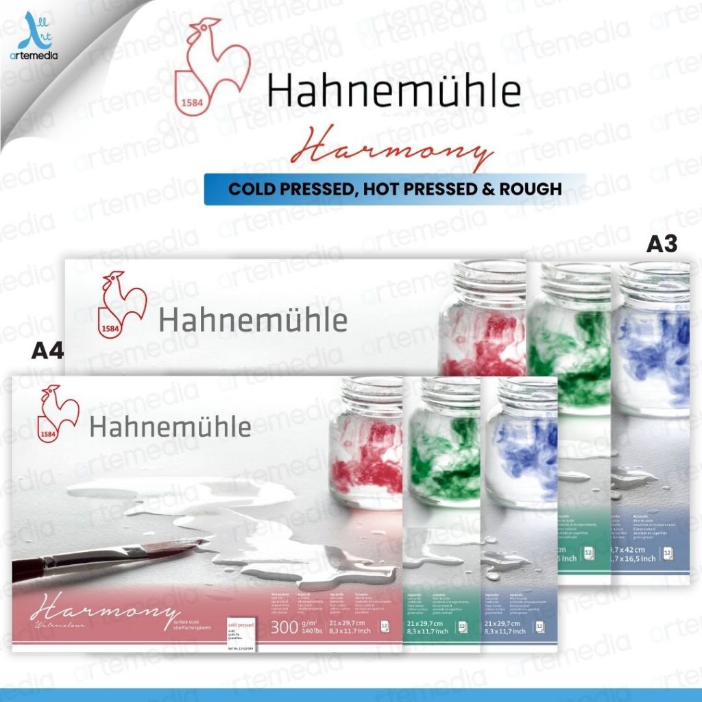 

Hahnemuhle Harmony Watercolor Paper Block Kertas Cat Air