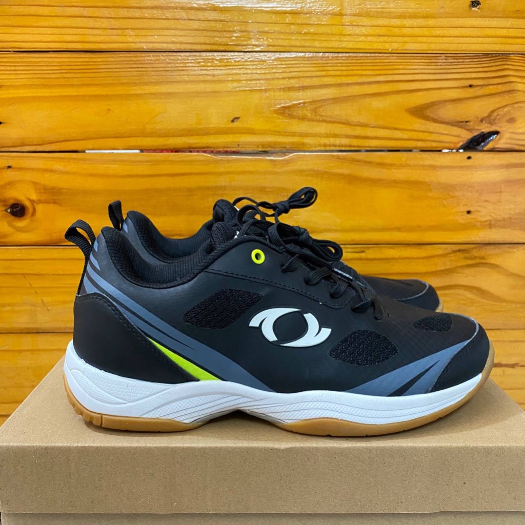SEPATU ASTEC PRIA ASTEC KAMIKAZE BADMINTON BLACK WHITE ORIGINAL COD RAKET BULU TANGKIS OLAHRAGA SPOR
