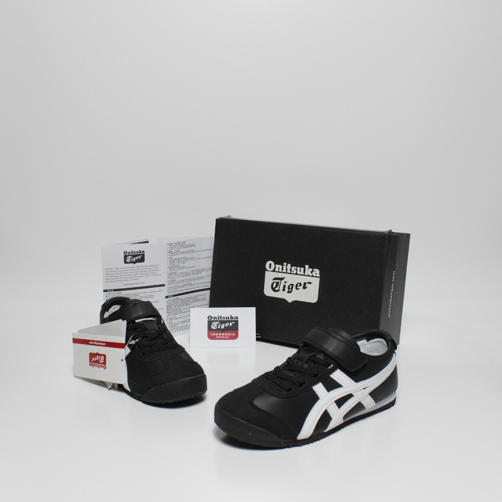 Sepatu Onit Tiger Kids 'Black White' Sneakers Original