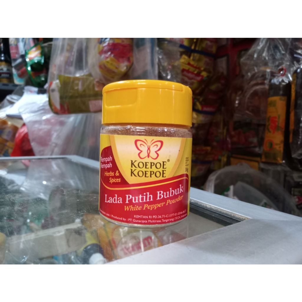 

Koepoe Koepoe Lada Putih Bubuk berat/isi 38gr
