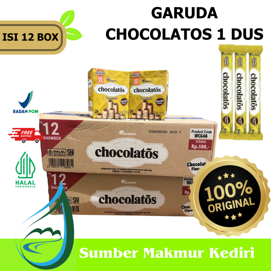 

GERY CHOCOLATOS 1 DUS ISI 12 BOX ( PER BOX ISI 24 PCS ) - Kediri