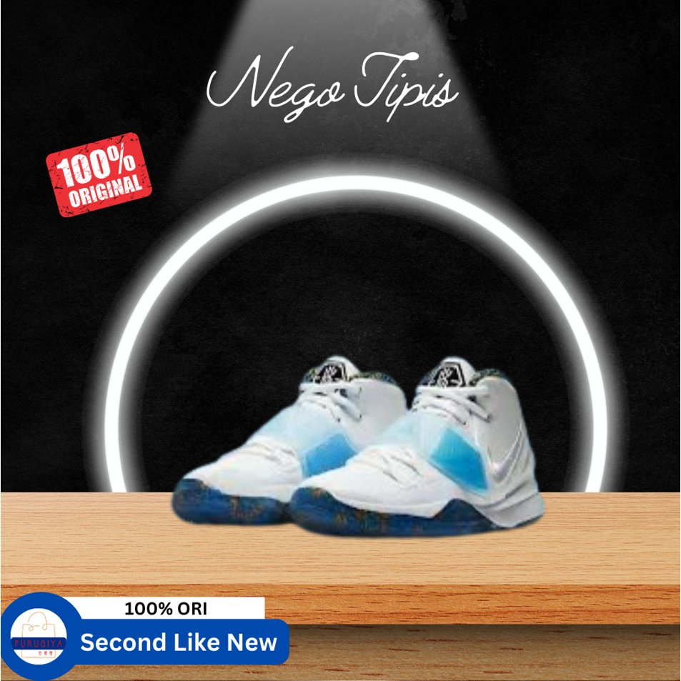 SEPATU BASKET KYRIE 6 GS WHITE SAPPHIRE 6Y