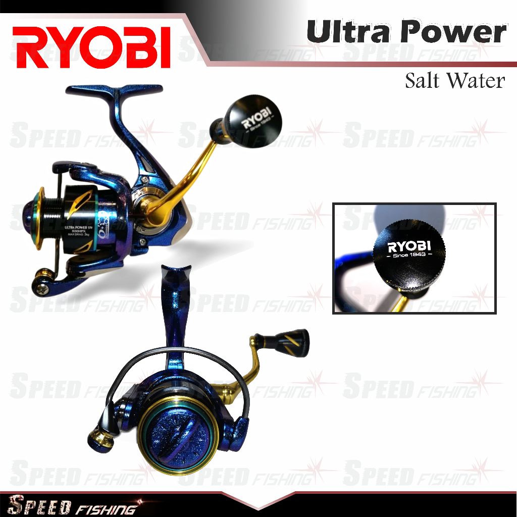 Reel Pancing Ryobi Ultra Power SW 500 800 1000 HPX Ryobi Ultra Power SW 2024 Spinning