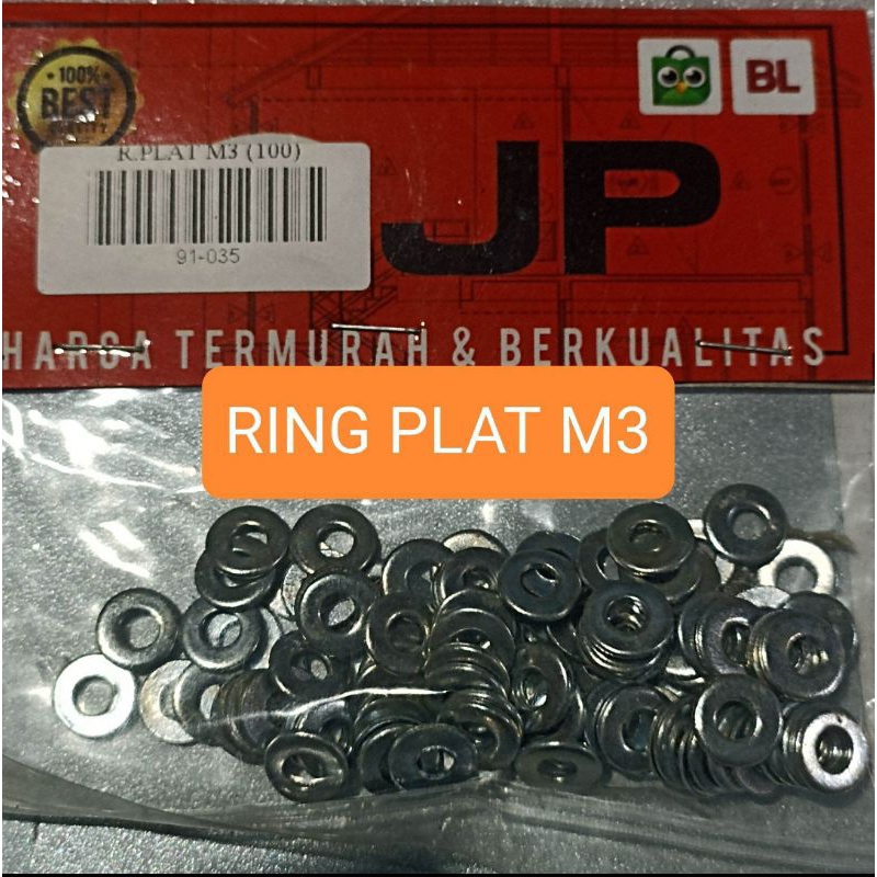 RING PLAT M3 (100BUAH) RING PLAT M 3