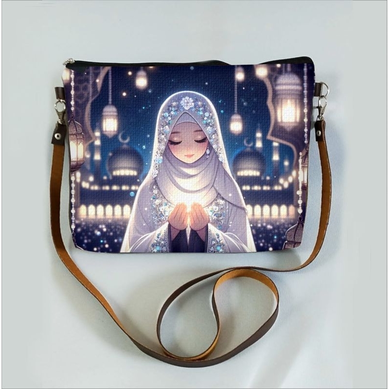 tas slempang wanita,tas slempang,tas oleh" sovenir haji dan umroh