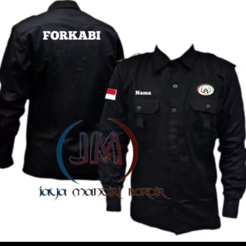 KEMEJA FORKABI BORDIR || SERAGAM FORKABI BORDIR