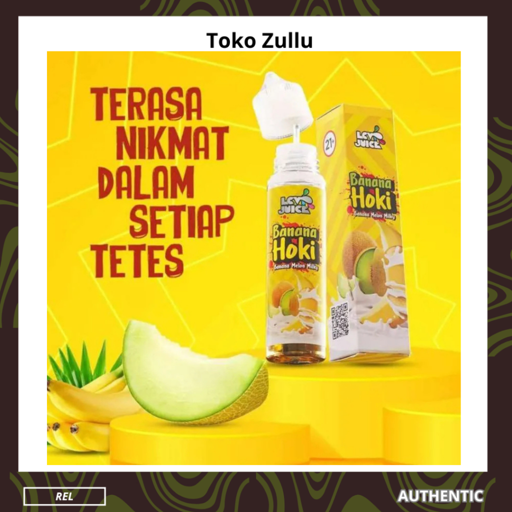Lcv Juice Banana Hoki Liquid Creamy Freebase 60ml