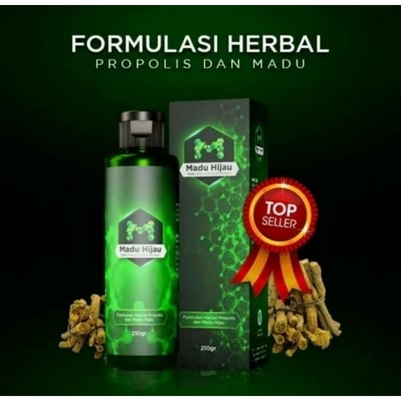 MADU HIJAU MADU ALAMI HERBAL ALAMI 210ML - MADU HIJAU ORIGINAL