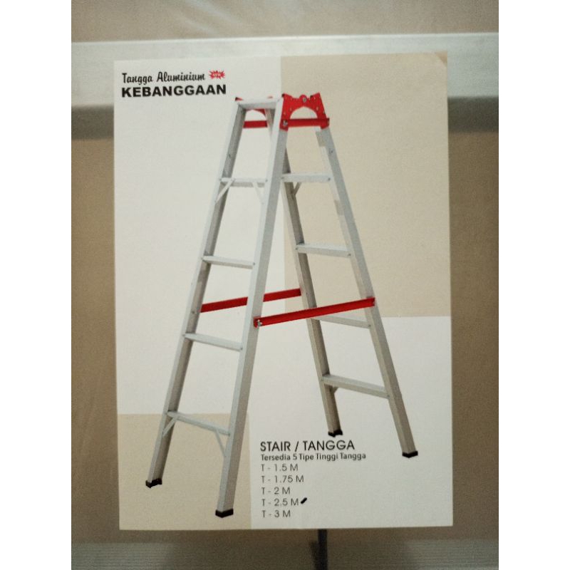 Tangga aluminium tebal 2.5 meter