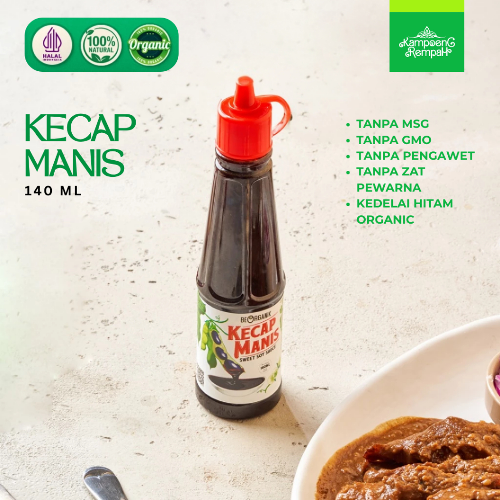 

Sweet Soy Sauce | Kecap Manis Organik Beorganik (Non GMO & MSG) 140ml