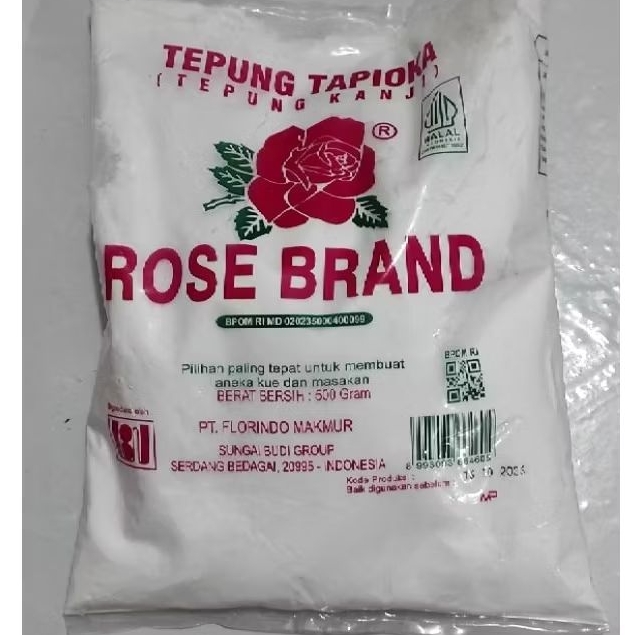 

Tepung tapioka kanji rose brand 500gr