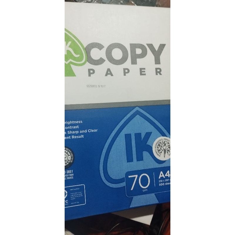 

Kertas HVS Copy Paper A4 70 gsm 1 rim (500 lembar)
