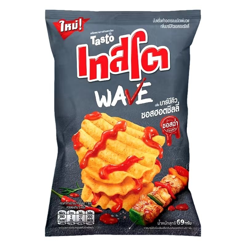 

Tasto Wave potatoe chips snack thailand 40 gram
