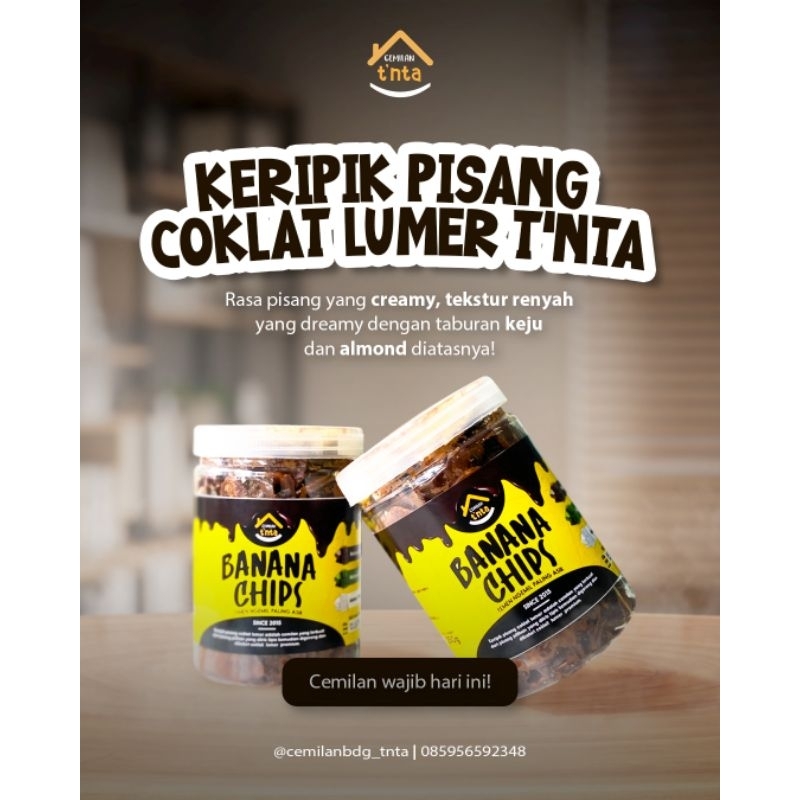 

Melted DarkChoco BananaChips with Cheese/khas t'nta/keripik pisang coklat lumer 250 Gram