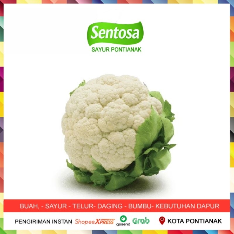 

Kembang Kol 200 gram Sentosa Sayur Pontianak