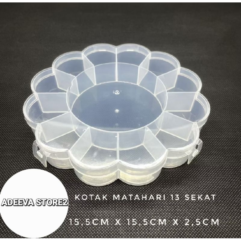 Box /Kotak Penyimpanan /Box Storage Plastik Penyimpanan Barang kecil 13 Sekat