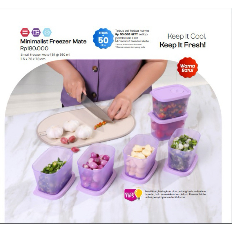 mini freezermate #tupperware