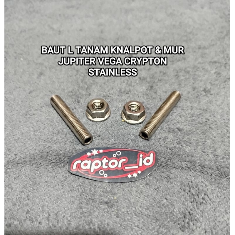 BAUT L TANAM KNALPOT SET MUR STAINLESS JUPITER Z VEGA CRYPTON