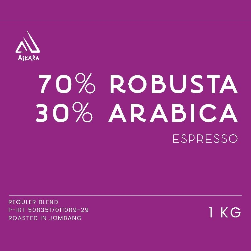 

ESPRESSO REGULER BLEND 70R/30A 1KG