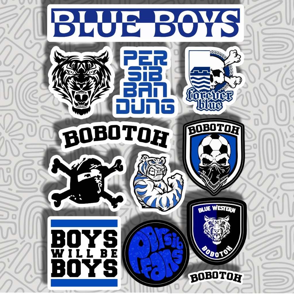 

Sticker Persib Bandung || stiker helm bobotoh viking ultras casual