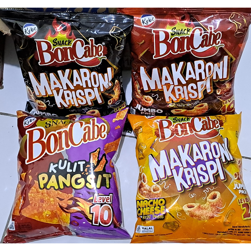 

BON CABE MAKARONI KRISPI 135 GRAM DAN KULIT PANGSIT 70 GRAM