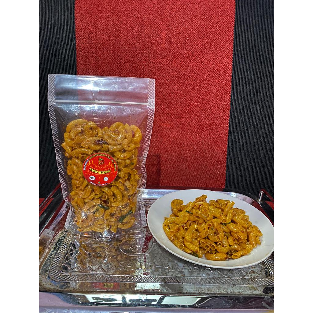 

RESEP BELEDAG | MAKARONI CEMILAN KRIUK KEMASAN 70gr BUMBU PEDAS DAUN JERUK