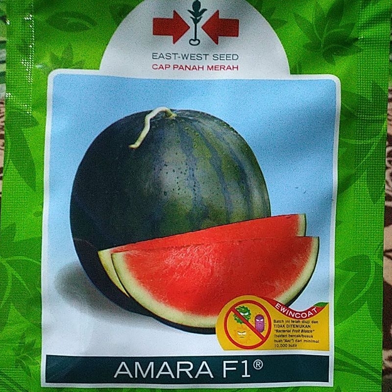 Bibit Semangka Merah Bulat Amara F1 Cap Panah Merah