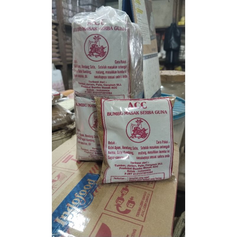 

bumbu acc 50gram 1pack isi 10pics asli minang bubuk