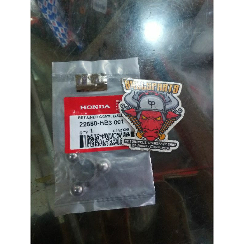 22860-HB3-001 retainer pelor gotri setelan kopling verseneling honda KIRANA KARISMA SUPRA X125 OLD B