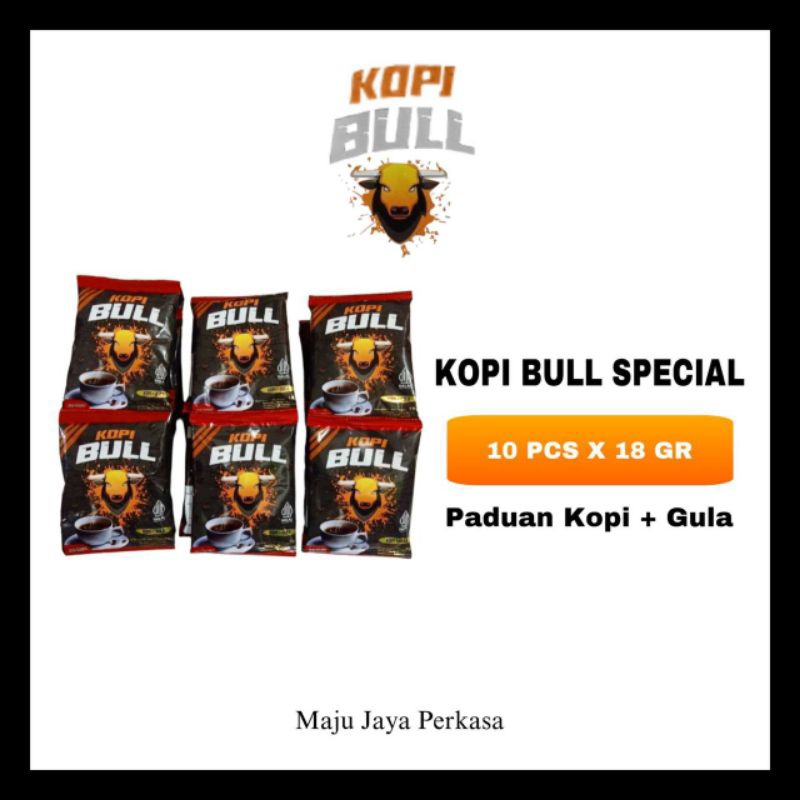 

Termurah kopi bull 2in1/kopi+gula 24gr x 10 sachet termurah