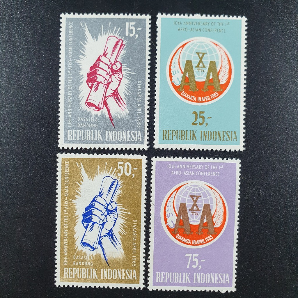 

Perangko 10 Tahun Konperensi Asia Afrika Tahun 1965 Set