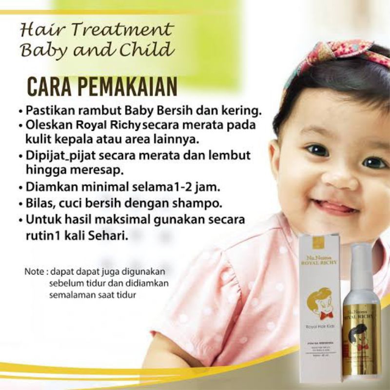 NAUFA ROYAL RICHY Royal Hair Kids (Vitamin Penumbuh Rambut Anak Bayi)