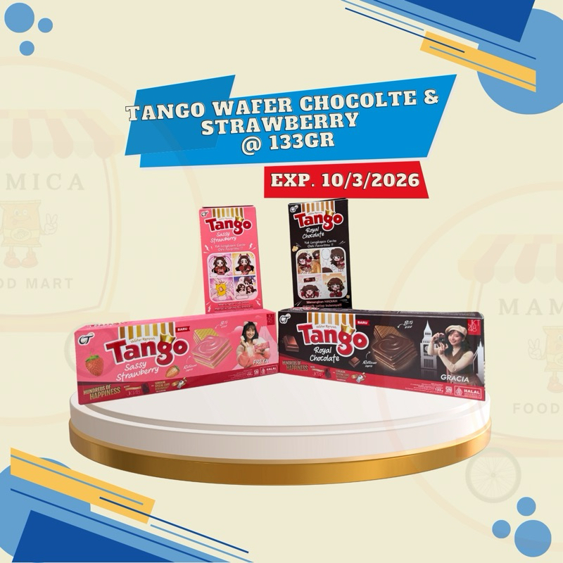 

[EXCLUSIVE JKT48] TANGO WAFER SASSY STRAWBERRY / ROYAL CHOCOLATE 133GR | EXP MAR 2026
