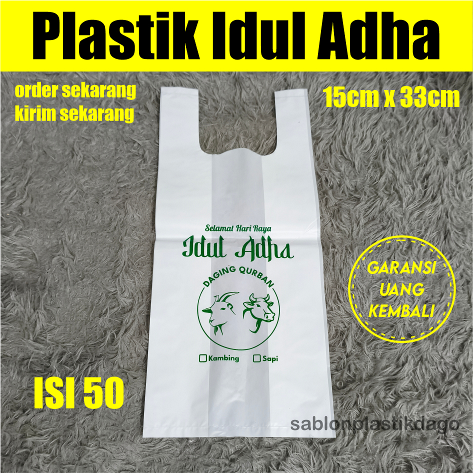 

(Size 15cm x 33cm) Plastik Idul Adha, Plastik Lebaran, Kantong Bingkisan Qurban, Kantong Plastik Idul Adha, Kresek Lebaran, Plastik Custom
