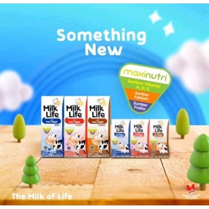 

UHT Milk Life 115 ml dan 200 ml.