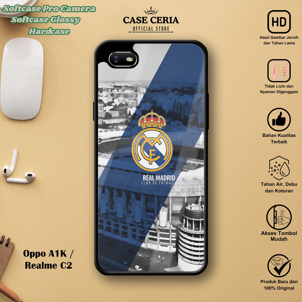 Case For Oppo A1K / Realme C2 – Casing HP Oppo A1K / Realme C2 ( Club Bola ) – Softcase Pro Camera