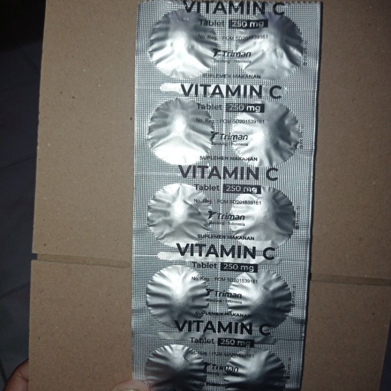 vitamin C 250mg / strip 10 tablet original