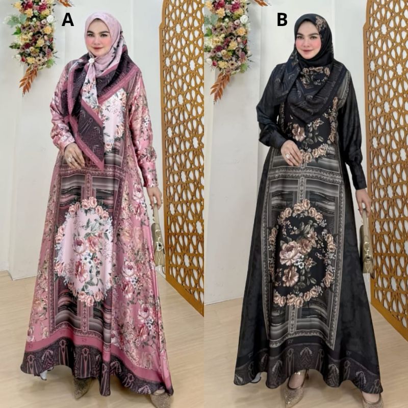 Rayana Gamis Set Hijab Original Branded By Raina