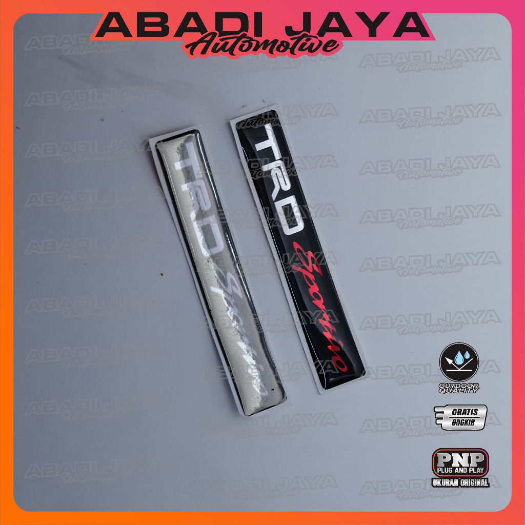 emblem trd 7 cm / emblem spoiler TRD SPORTIVO / Emblem Bodykit TRD SPORTIVO