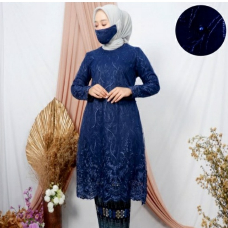 NEW PRODUCT Atasan Kebaya Brukat Tunik Kurung Tile / Atasan KebayaTunik Tile / Kebaya Modern /
