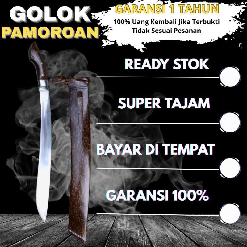 Golok Sibongkok Golok Kebun Golok Multifungsi Berbahan baja premium