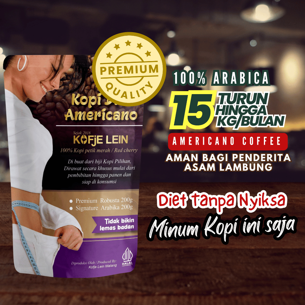 

Americano Coffee Arabica Pembakar Lemak Perut Ampuh Kofje Lein