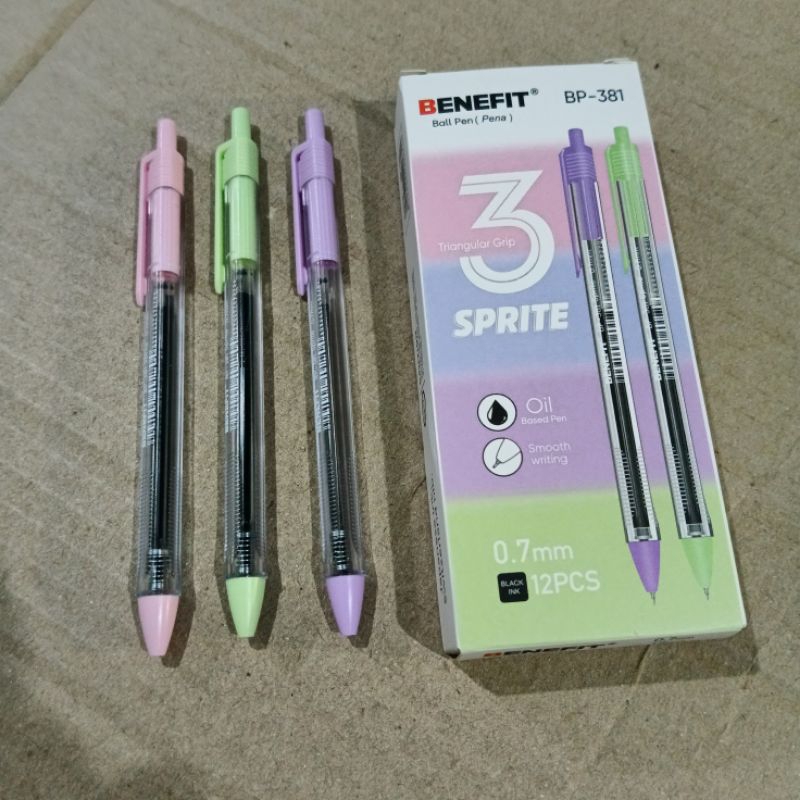 

1 Pak Pulpen Benefit Sprite Isi 12 Pcs HITAM ( Kualitas Bagus )