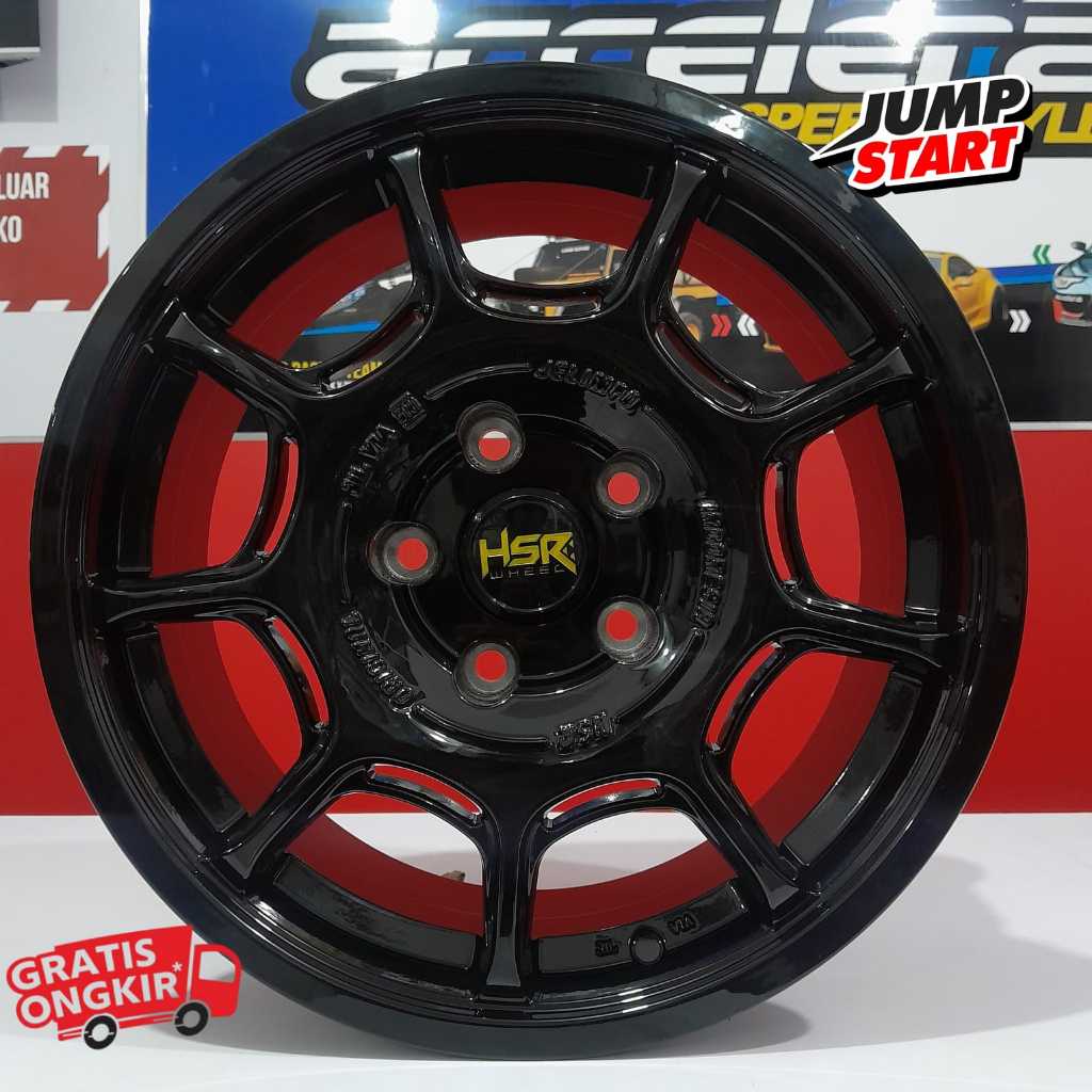 Velg ring 16 rush konde innova terios grandmax ertiga hsr jelimpo new produk glosy black h5x114,3