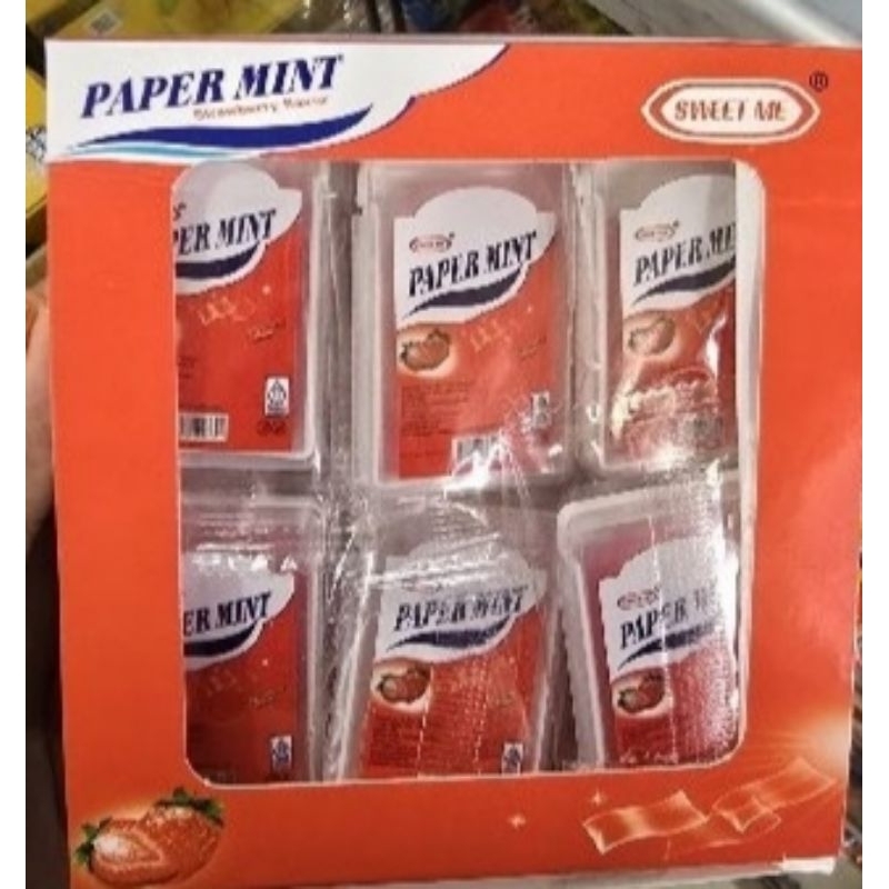 

permen kertas papermint makanan jadul 1 dus isi 30
